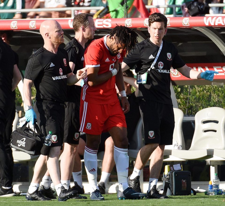  The defender suffered a punctured lung while playing for Wales against Mexico in May