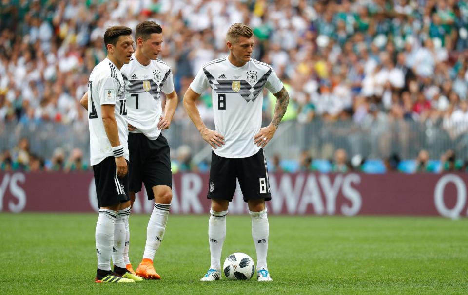  Ozil and Kroos were part of the squad to crash out in the group stages of the World Cup