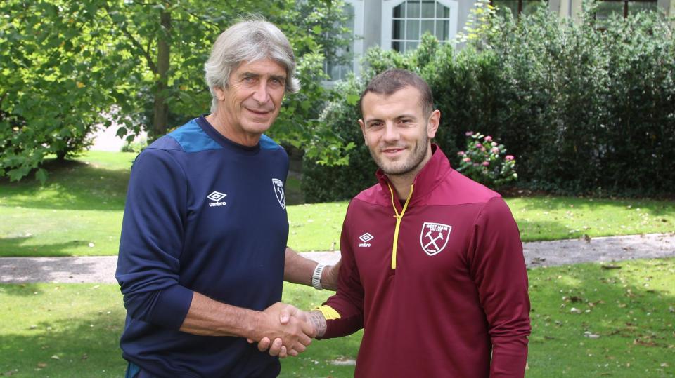  Jack Wilshere has clearly already made an impression on Manuel Pellegrini