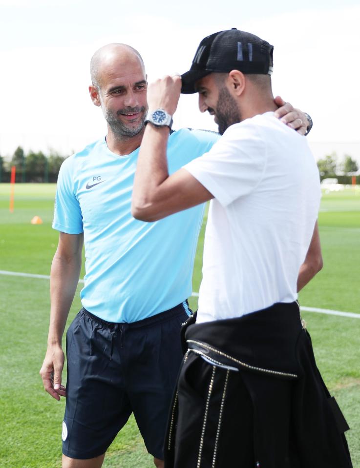  Pep Guardiola has added RIyad Mahrez to his star-studded ranks