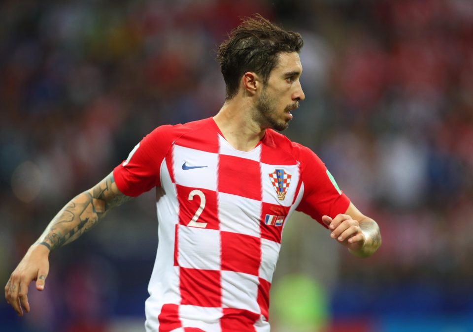  Sime Vrsaljko will sign for Inter Milan on an initial one-year loan deal