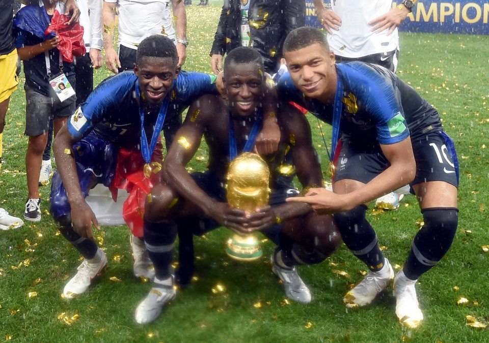 Mendy has won an incredible four trophies in 2018 - including the World Cup - despite playing just eight games