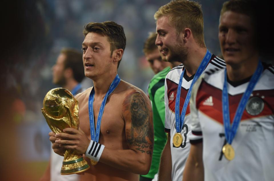  Ozil was part of the World Cup-winning Germany team in 2014