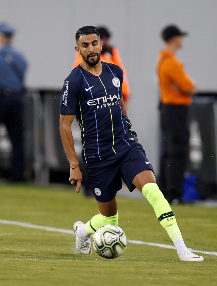  Riyad Mahrez will provide competition in attack for Leroy Sane