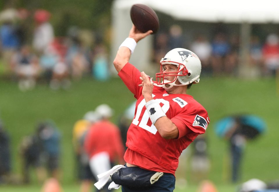  Tom Brady is back in training ahead of his 19th NFL season with the New England Patriots