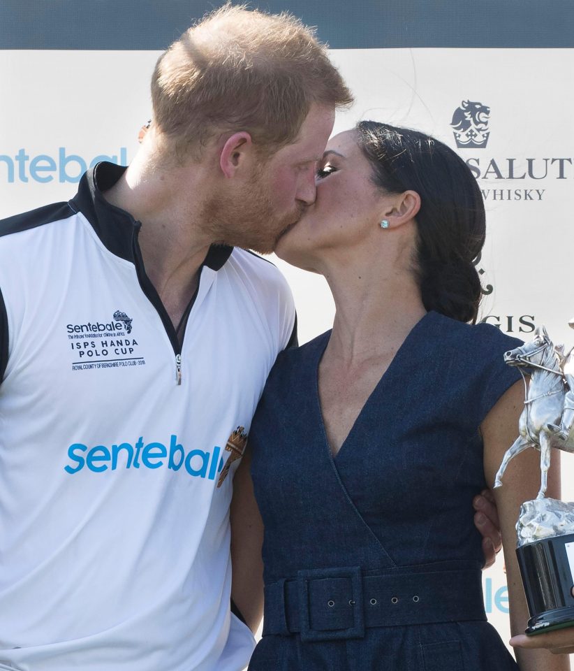  Harry and Meghan put on an adorable display of affection at the polo last week