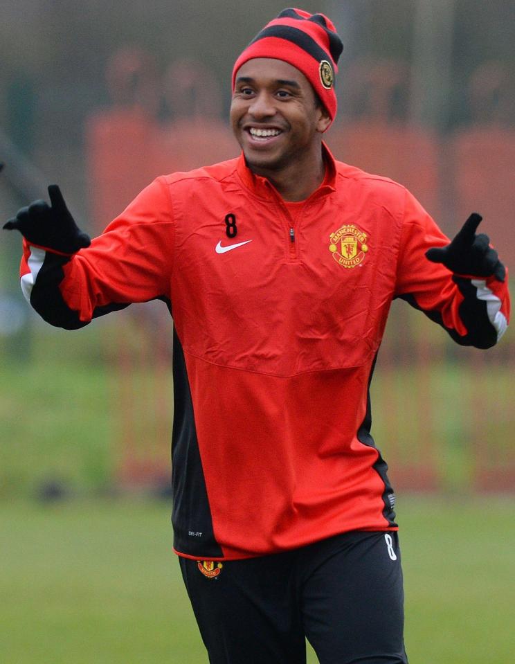  Ex-United midfielder Anderson was previously known for having a laugh