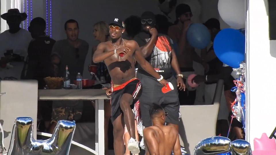  Pogba hosted a pool party in LA