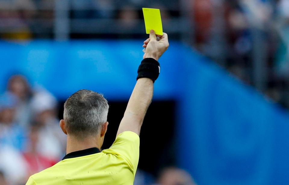  Yellow cards will now only count in the competition they are given