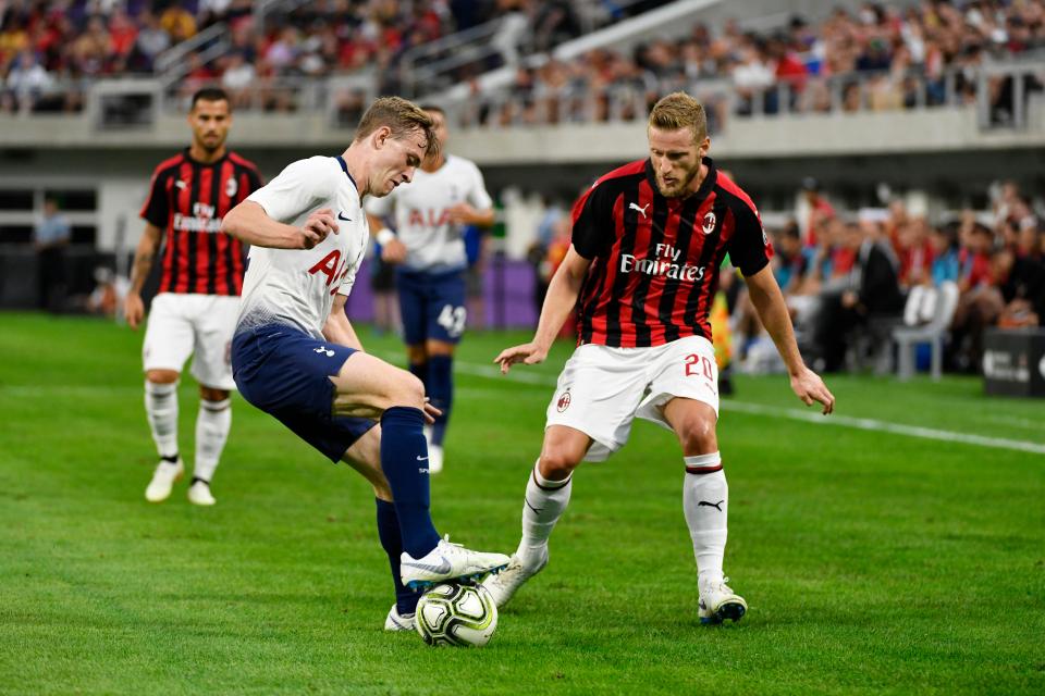  Oliver Skipp was one of Spurs' young guns that impressed against AC Milan