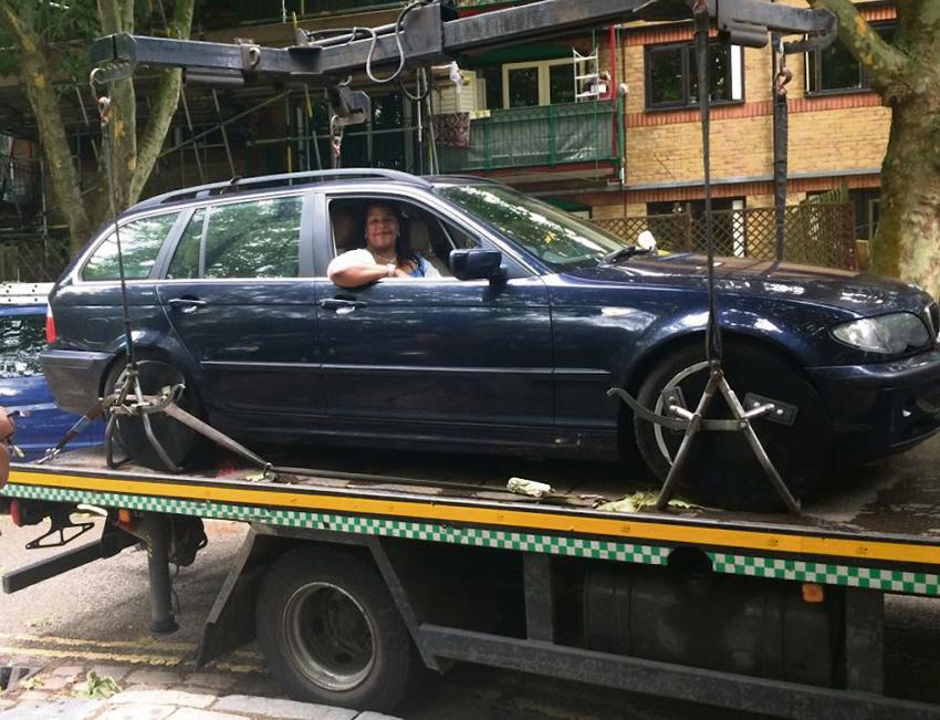  Debbie Ricketts staged a successful protest against her car being towed