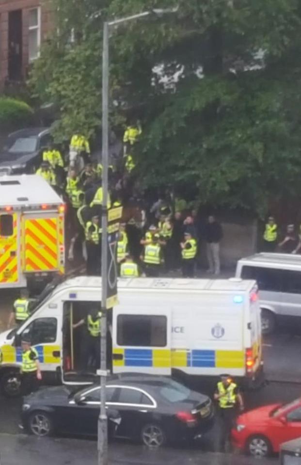  Violence on the streets outside Ibrox marred Rangers' win