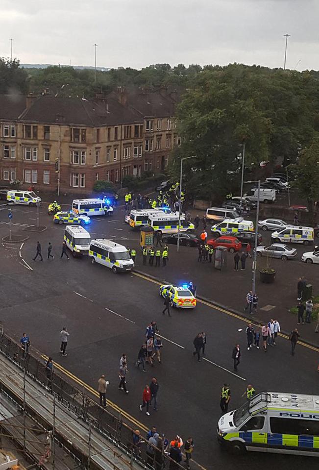  Two men were stabbed outside Ibrox before Rangers' clash with Osijek