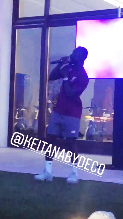  Naby Keita's dance moves were even better than his singing