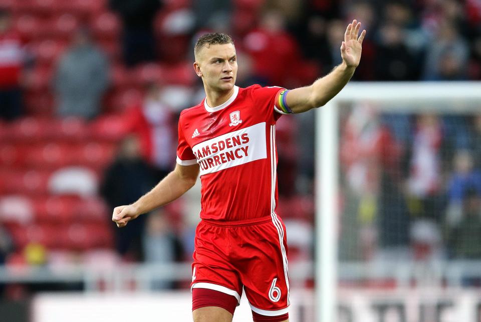  Ben Gibson handed ended his time on Teeside and left his boyhood club