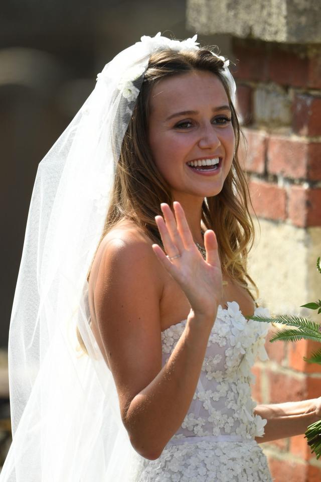  Daisy Jenks arriving at church for her wedding