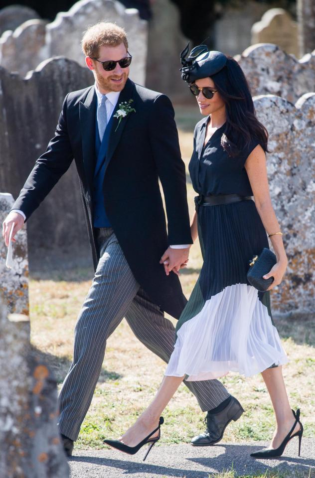  Meghan and Harry at the wedding of Charlie Van Straubenzee last weekend