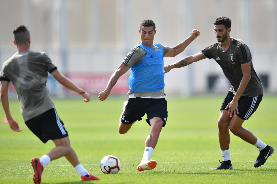  Ronaldo is now in Italy training with his new team-mates at Juventus