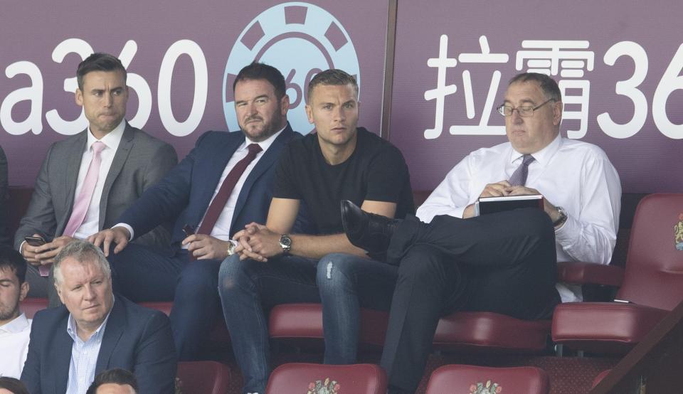  Ben Gibson was in the stands at Turf Moor to watch Burnley's friendly against Espanyol