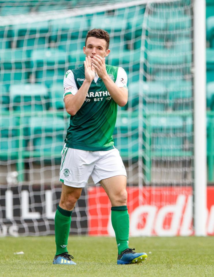  Hibs ace John McGinn has offers from north and south of the border