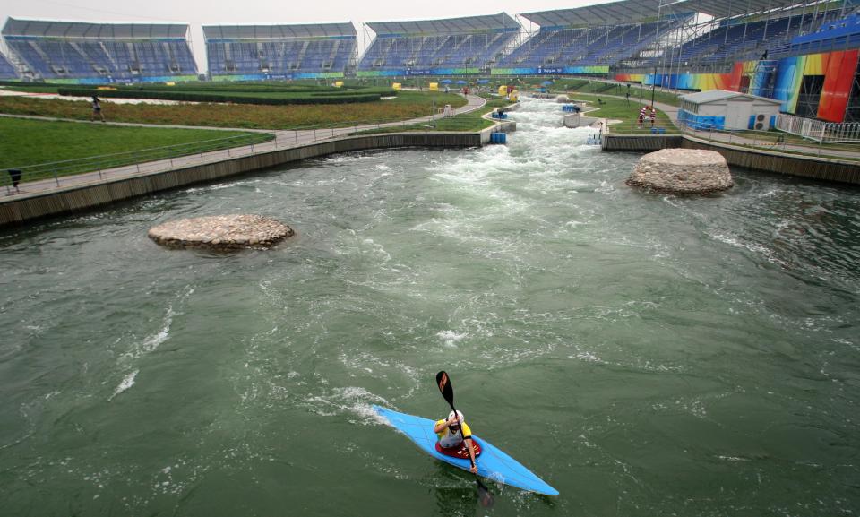  In 2008, the water run was a colourful, impressive feat of architecture