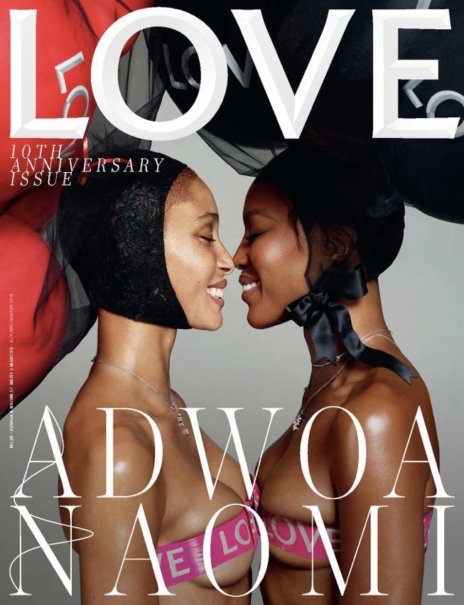  Adwoa Aboah and Naomi Campbell appear on the same cover together