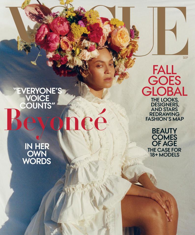  Beyoncé has posed for a series of incredible photographs for US Vogue