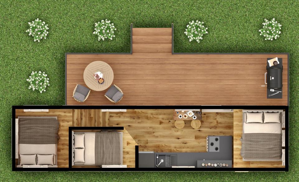  Floorplans give an idea of the layout of the quirky property