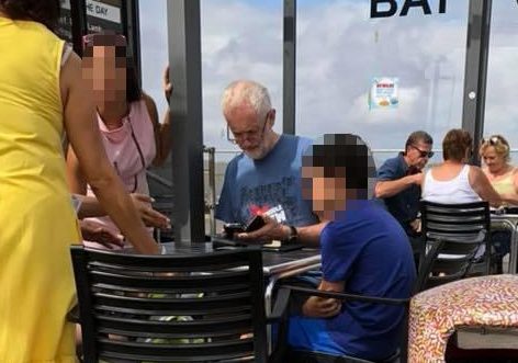  Despite Labours crisis Jeremy Corbyn was seen relaxing by the sea on holiday this week