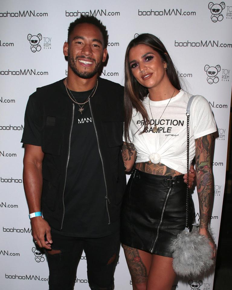  Love Island's Josh Denzel and Darylle Sargeant teamed up for a photo at the Love Island Welcome Home Party at Toy Room