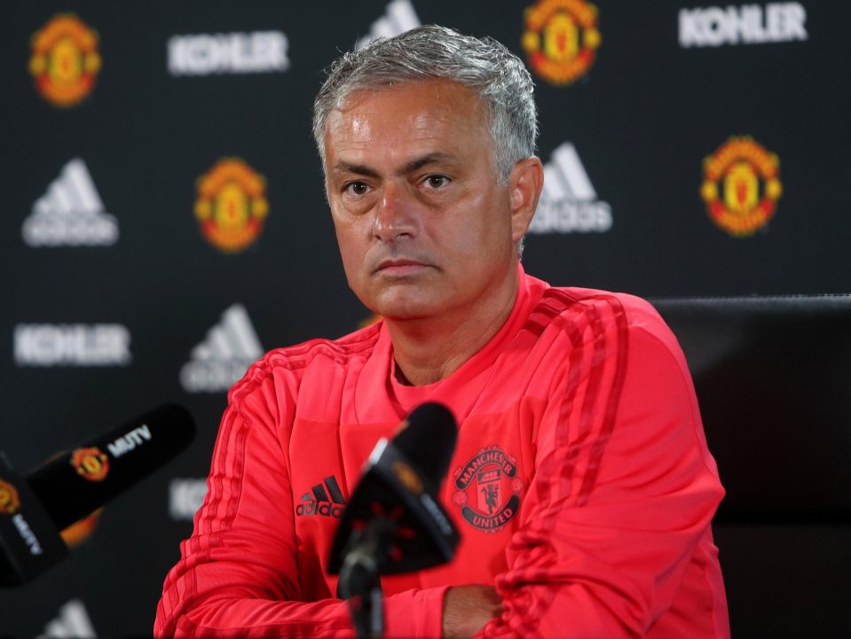  Jose Mourinho has cut a frustrated figure throughout pre-season