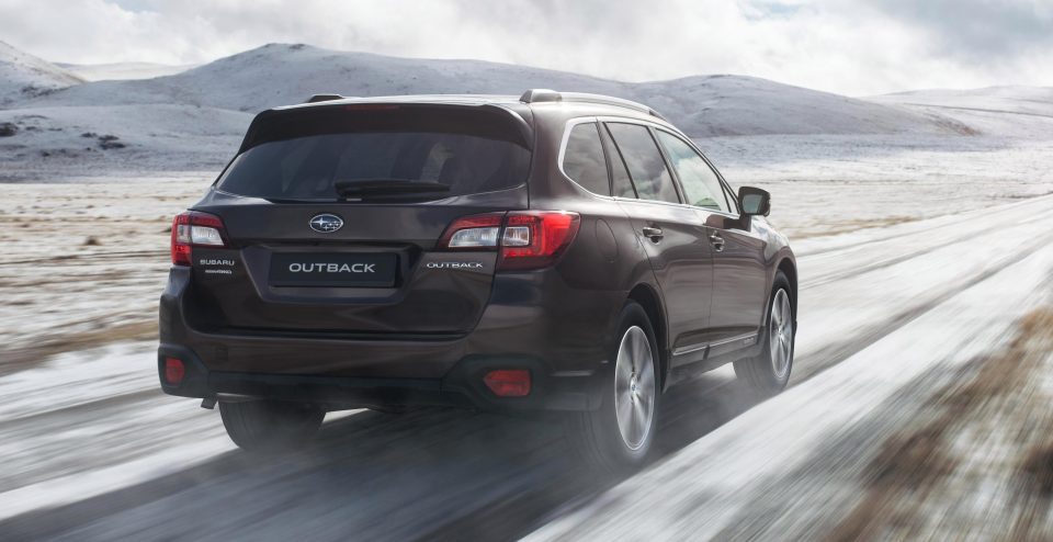  The Outback brilliantly negotiates low-traction terrain with its immaculate AWD system