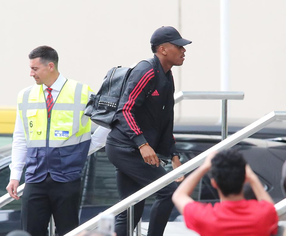  Anthony Martial also attended the meeting with his future shrouded in mystery