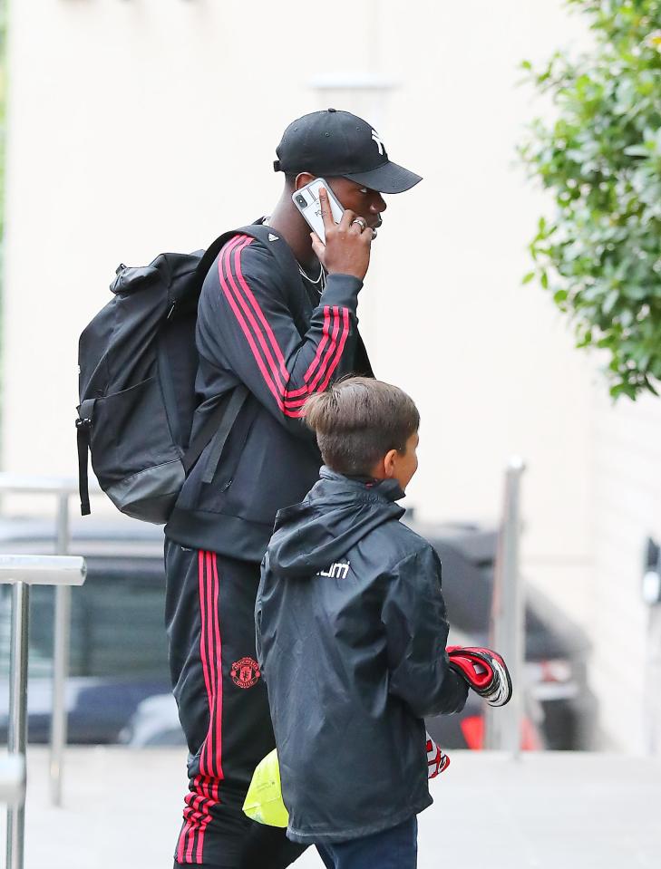  Paul Pogba led Man United to a team meeting at the Lowry Hotel pre-Leicester