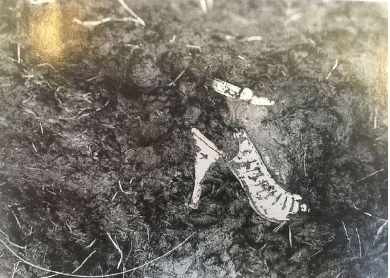 A white stiletto belonging to tragic 16-year-old Pauline Reade White was discovered in a shallow grave on Saddleworth Moor in 1987