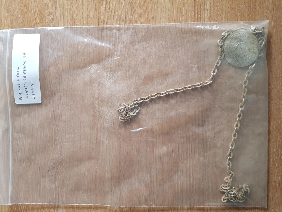 The family have been handed a necklace which they say didn’t belong to the teenager