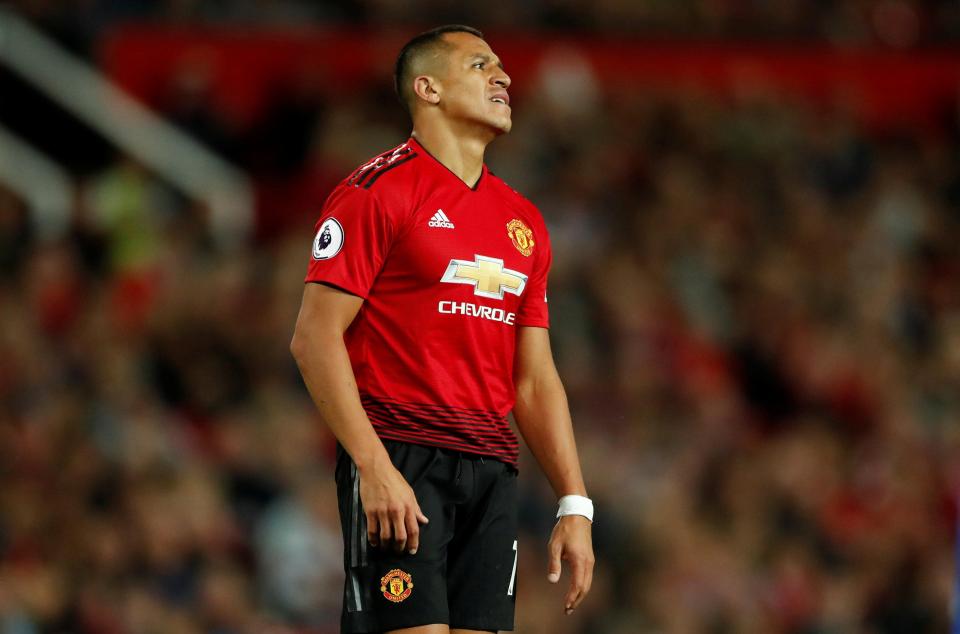  Sanchez missed the Brighton game with injury, with Anthony Martial taking his place