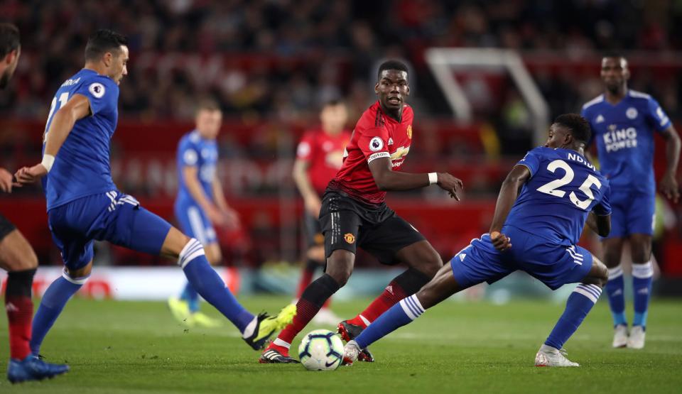  Paul Pogba was praised by the United boss after the win over Leicester