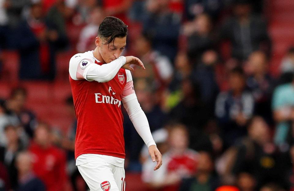  Ozil has often been criticised for his lack of effort in an Arsenal shirt