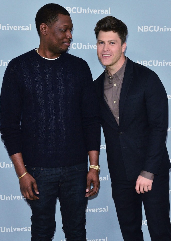 Michael Che, left, and Colin Jost, right will host the 2018 Emmy Awards