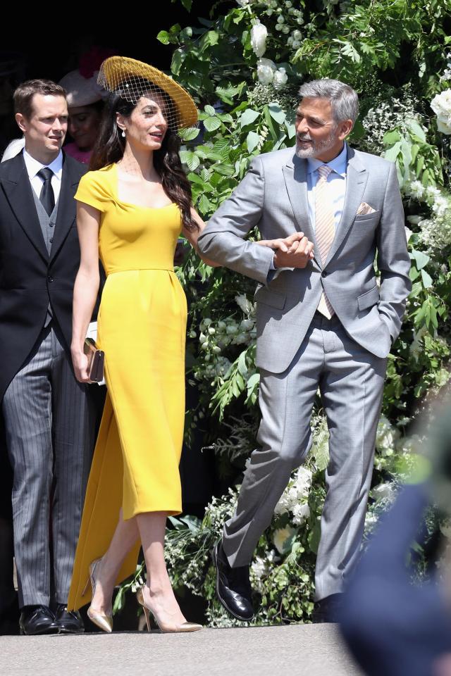  George and Amal are said to have thrown a dinner party on Saturday for 15 guests, including the royal couple