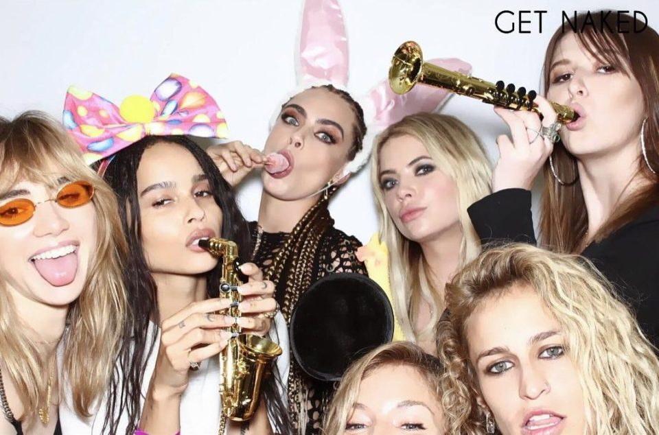  Cara and her mates have done a great job cramming themselves into a photo booth