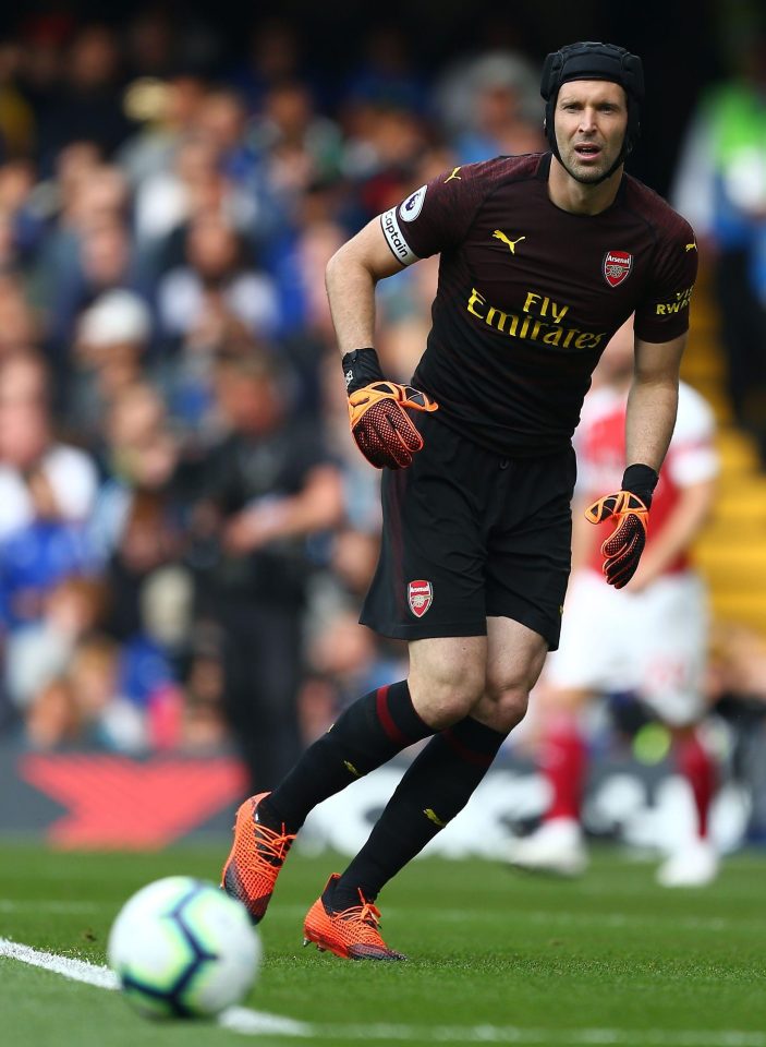  Petr Cech has been encouraged to pass the ball out from the back at Arsenal