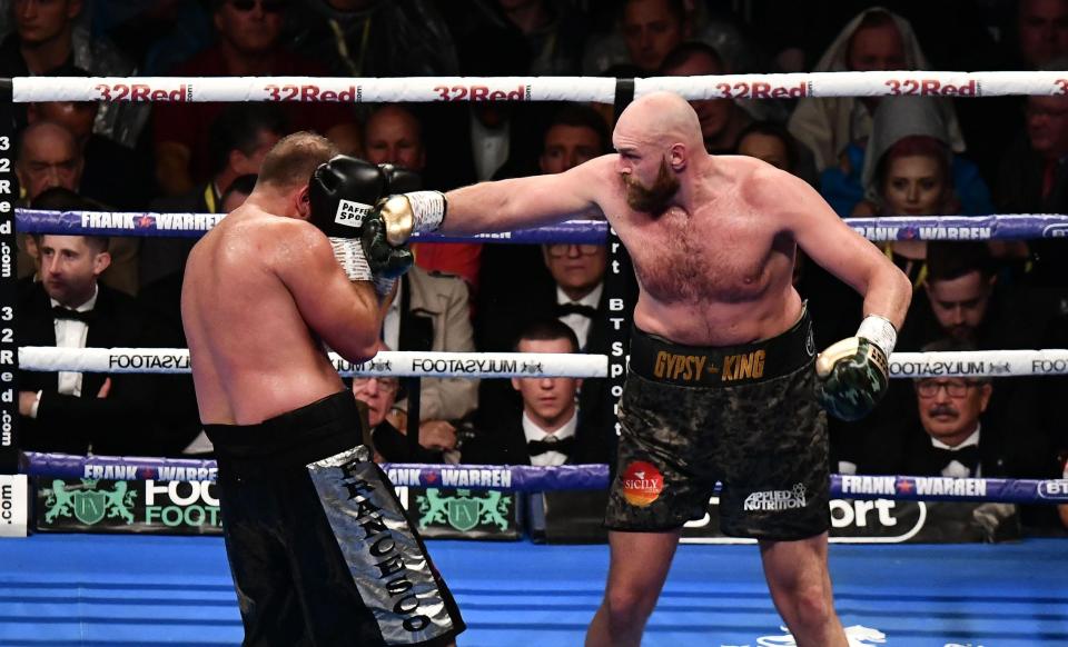  In his second comeback fight against Francesco Pianeta, Fury won every single round