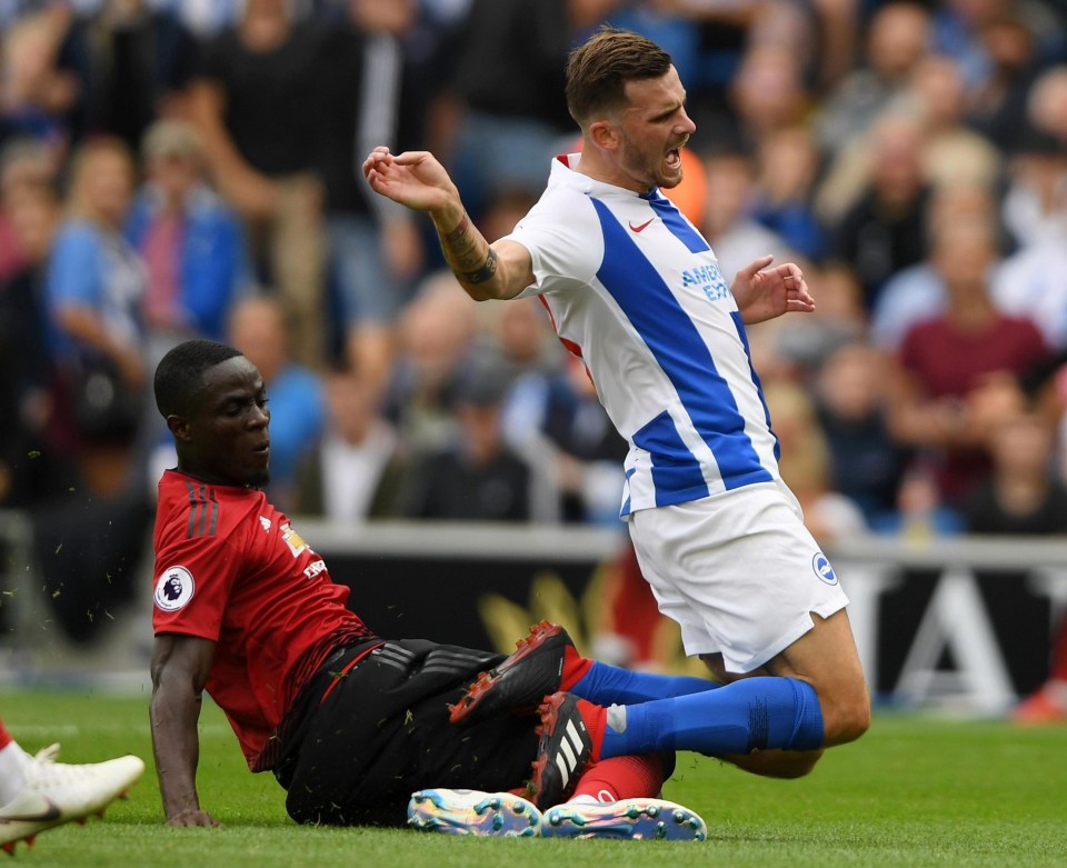 Eric Bailly topped off his nightmare half with a foul in the box