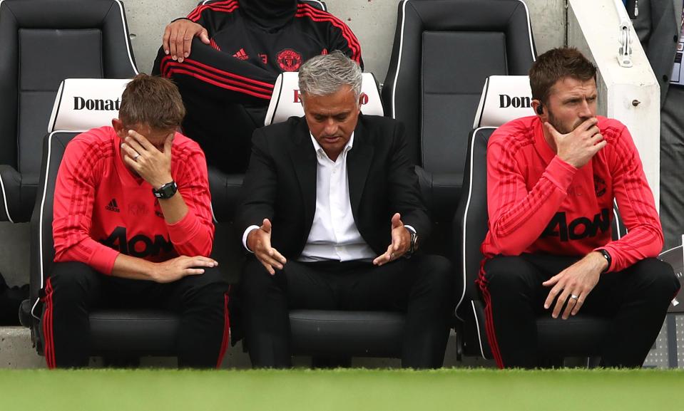  Jose Mourinho cut a frustrated figure on the touchline