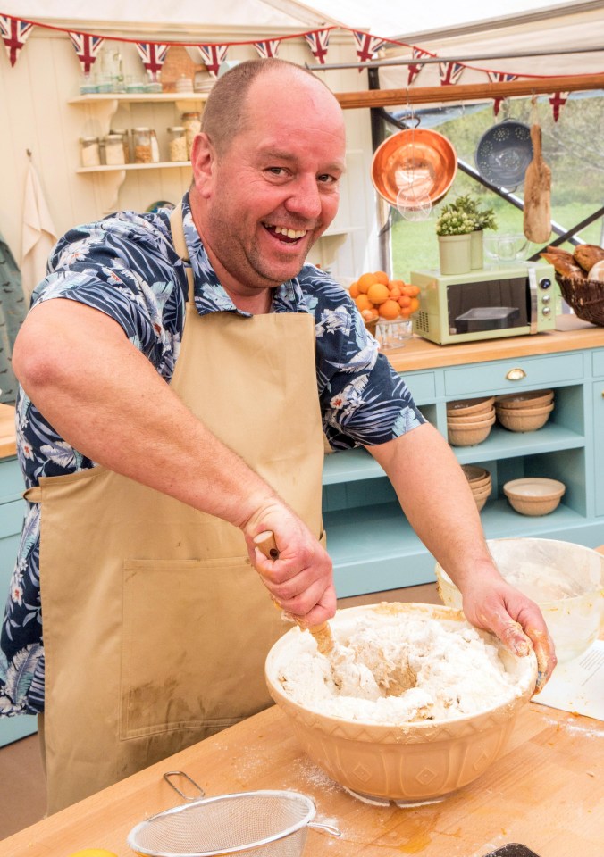 The Hawaiian-shirt-loving Welshman says he bakes at home to get ‘some peace’