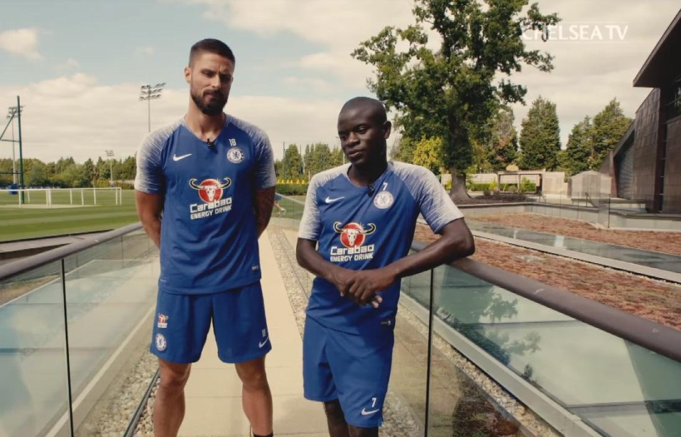 Chelsea team-mates Olivier Giroud and N’Golo Kante helped France win the World Cup in Russia