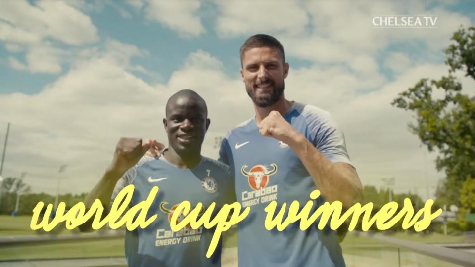 Blues duo Giroud and Kante featured in all seven games at the World Cup in Russia for Les Bleus