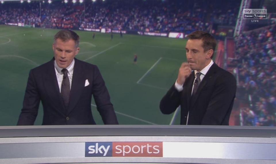  Gary Neville called out the ex-Everton boss on Monday Night Football